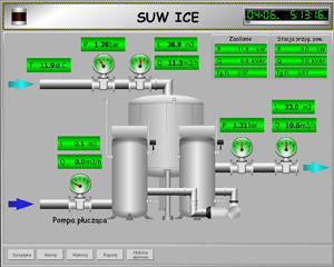 System nadzoru IC-VIEW - wizualizacja procesu